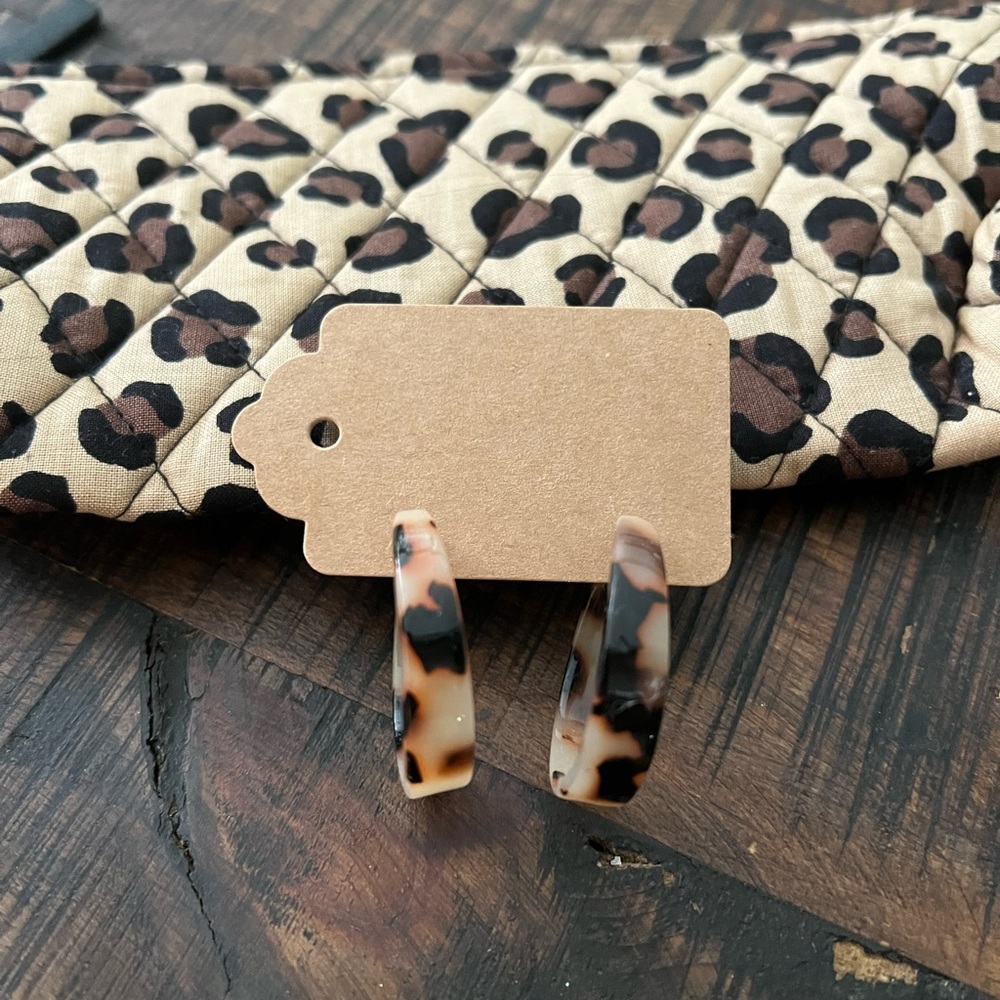 Leopard Earrings! 🖤🤎💛